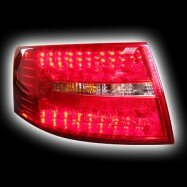 Audi A6, `04-`08, светодиодный,красный, прозрачный RS-07500 NEW